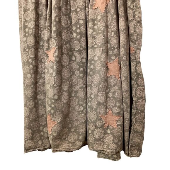 MAGNOLIA PEARL O/S Star Child Gloria Dress Distressed Appliqué Lagenlook - Picture 5 of 9